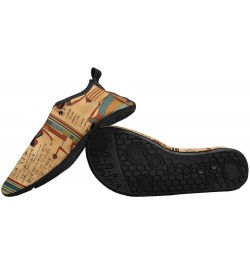 Ancient Egypt Hieroglyphics Print Pharaoh Water Shoes for Men Women Quick-Dry Barefoot Swim Shoes Slip-on for Beach Outdoor 5...