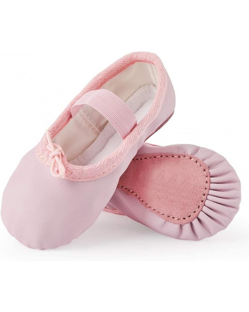 Toddler Ballet Shoes for Girls Baby Ballet Slippers Leather Full Sole Women Ballerina Dance shoes Pink $7.23 Athletic Shoes