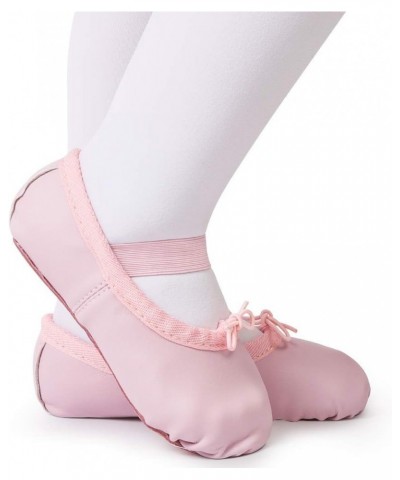 Toddler Ballet Shoes for Girls Baby Ballet Slippers Leather Full Sole Women Ballerina Dance shoes Pink $7.23 Athletic Shoes