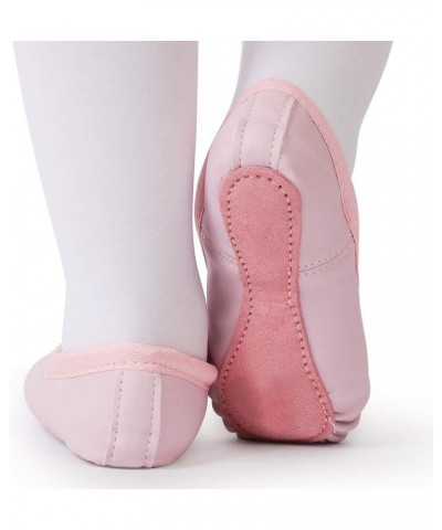 Toddler Ballet Shoes for Girls Baby Ballet Slippers Leather Full Sole Women Ballerina Dance shoes Pink $7.23 Athletic Shoes