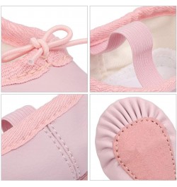 Toddler Ballet Shoes for Girls Baby Ballet Slippers Leather Full Sole Women Ballerina Dance shoes Pink $7.23 Athletic Shoes