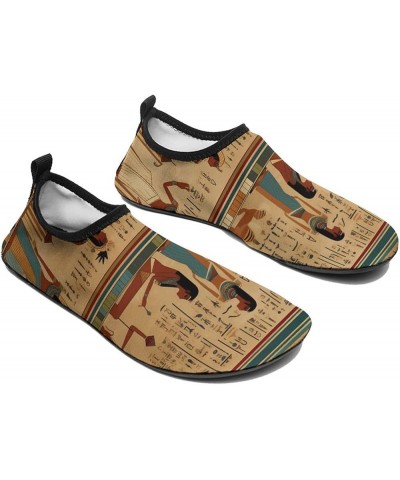 Ancient Egypt Hieroglyphics Print Pharaoh Water Shoes for Men Women Quick-Dry Barefoot Swim Shoes Slip-on for Beach Outdoor 5...