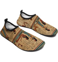 Ancient Egypt Hieroglyphics Print Pharaoh Water Shoes for Men Women Quick-Dry Barefoot Swim Shoes Slip-on for Beach Outdoor 5...