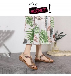 Women's Flat Sandals Ladies Flat Sandals Beaded Strap Sandals Rhinestone Leather Sandals 41 F $21.96 Sandals