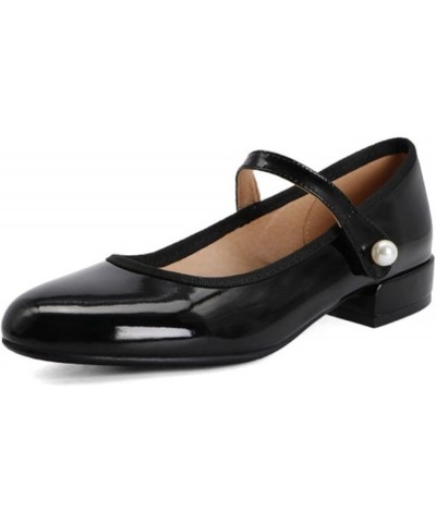 Women Mary Janes Pumps Comfort Round Toe Non-Slip Platform School Office Dress Shoes Black 41 $23.93 Pumps