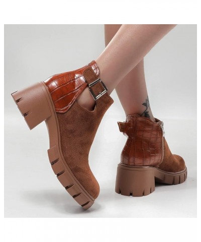 Black Ankle Boots for Women Mid Calf Dress Boots Knee High Boots for Women Plus Size Fashion Bow Snow Boots A-brown $15.38 Ou...