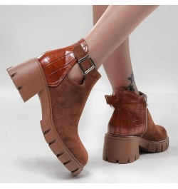 Black Ankle Boots for Women Mid Calf Dress Boots Knee High Boots for Women Plus Size Fashion Bow Snow Boots A-brown $15.38 Ou...