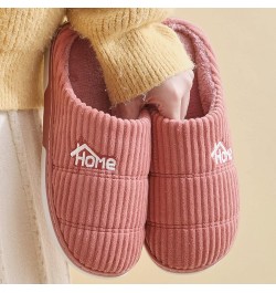 Fluffy Slippers Women Men Mexican Women Slippers Home Warm Cotton Slippers Winter Minimalist Comfortable Fuzzy Loafers Pink $...