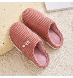 Fluffy Slippers Women Men Mexican Women Slippers Home Warm Cotton Slippers Winter Minimalist Comfortable Fuzzy Loafers Pink $...