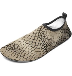 Snakeskin Pattern Water Shoes for Men Women Quick-Dry Barefoot Swim Shoes Slip-on for Beach Outdoor Style $16.21 Athletic Shoes