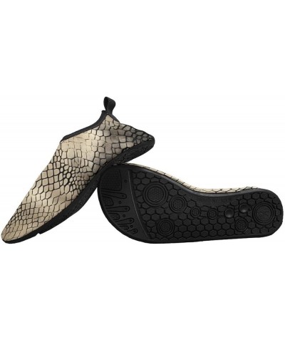 Snakeskin Pattern Water Shoes for Men Women Quick-Dry Barefoot Swim Shoes Slip-on for Beach Outdoor Style $16.21 Athletic Shoes