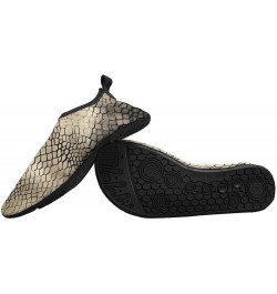 Snakeskin Pattern Water Shoes for Men Women Quick-Dry Barefoot Swim Shoes Slip-on for Beach Outdoor Style $16.21 Athletic Shoes