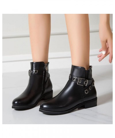 Womens Round Toe Chelsea Fashion Ankle Boots Black 2 $30.19 Boots