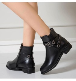 Womens Round Toe Chelsea Fashion Ankle Boots Black 2 $30.19 Boots