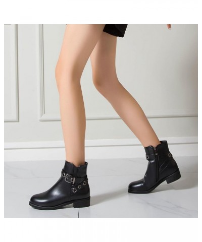 Womens Round Toe Chelsea Fashion Ankle Boots Black 2 $30.19 Boots