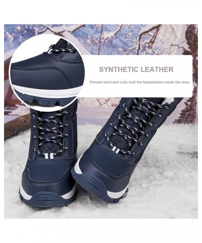 Womens Snow Boots Mid-Calf Winter Boots Ladies Waterproof Warm Fur Lined Non-Slip Warm Boots For Work Walking Hiking Outdoor ...