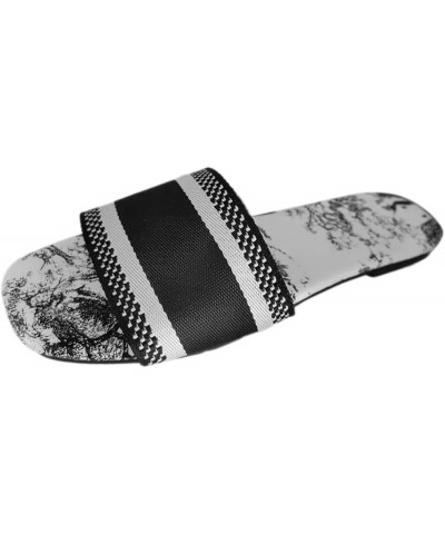 Women Flip Flops Size 9 Female Sandals For Woman Bubble Slides For Women Dressy Flip Flops For Women Elegant Black-c $12.25 S...