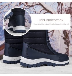 Womens Snow Boots Mid-Calf Winter Boots Ladies Waterproof Warm Fur Lined Non-Slip Warm Boots For Work Walking Hiking Outdoor ...