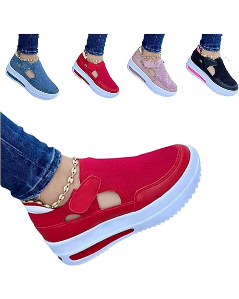 2022 Spring Sneakers Women Casual Breathable Sport Shoes, Women Slip on Shoes Casual with Arch Support for Summer Hook and Lo...