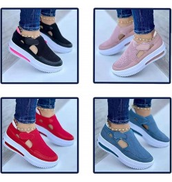 2022 Spring Sneakers Women Casual Breathable Sport Shoes, Women Slip on Shoes Casual with Arch Support for Summer Hook and Lo...