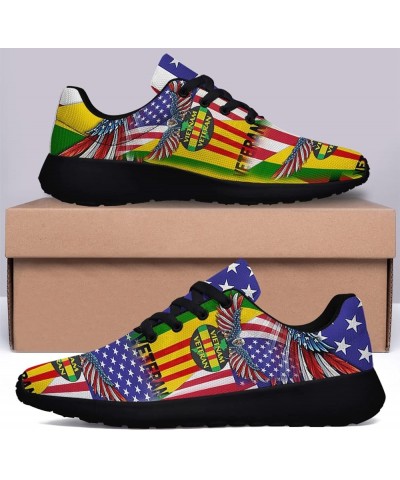 Mens Womens Walking Tennis Running Shoes Comfortable Sport Walking Golf Gym Sneakers Gifts for Him Vietnam Veteran American B...