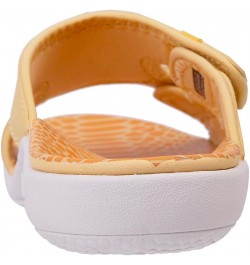 Women's Style Slide Sandal Yellow Snake $25.39 Sandals