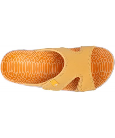 Women's Style Slide Sandal Yellow Snake $25.39 Sandals