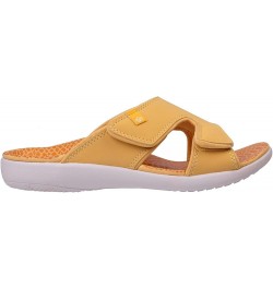 Women's Style Slide Sandal Yellow Snake $25.39 Sandals