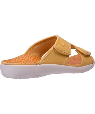 Women's Style Slide Sandal Yellow Snake $25.39 Sandals