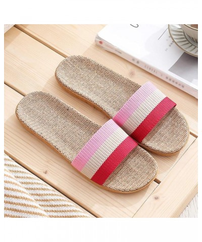 Sandals Casual Womens Beach Slippers Indoor Slides Slip Shoes On Fashion Home slipper Warm Winter Slippers Summer Red $9.12 S...