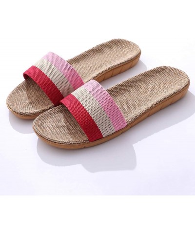 Sandals Casual Womens Beach Slippers Indoor Slides Slip Shoes On Fashion Home slipper Warm Winter Slippers Summer Red $9.12 S...