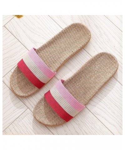 Sandals Casual Womens Beach Slippers Indoor Slides Slip Shoes On Fashion Home slipper Warm Winter Slippers Summer Red $9.12 S...