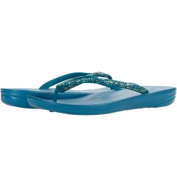 Women's Sparkle Flip-Flop M Sandal Sea Blue $19.58 Slippers