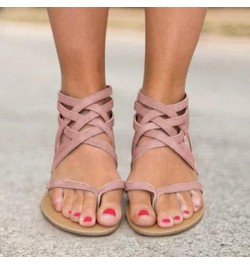 High Wedge Sandals for Women Flat Open Women's Toe Shoes Zipper Summer Sandals Fashion Breathable Beach Women's sandals Wedge...