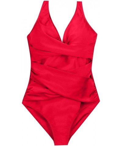 Neon Yellow Bikini Slimming Bathing Suit Retro Ruched Push Up Vintage Padded Swimwear Bikini Conceal Red $12.25 Athletic Shoes