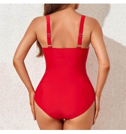 Neon Yellow Bikini Slimming Bathing Suit Retro Ruched Push Up Vintage Padded Swimwear Bikini Conceal Red $12.25 Athletic Shoes