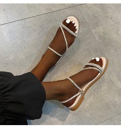 Nude Sandals Brown Sandals Women Flats For Women Flat Sandals For Women Flats Shoes Dressy Sandals Women Espadrilles F E-whit...