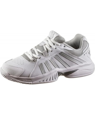 Women's Receiver V Tennis Shoe White Vapor Blue Silver $37.13 Athletic Shoes