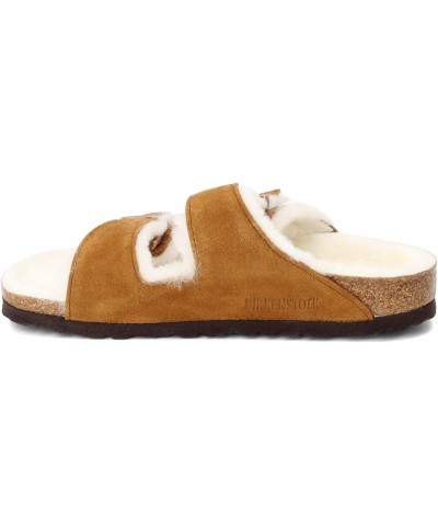 Women's Soft Footbed Arizona SFB Blu Oil LTR N Mink Shearling Suede $88.56 Sandals