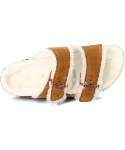 Women's Soft Footbed Arizona SFB Blu Oil LTR N Mink Shearling Suede $88.56 Sandals