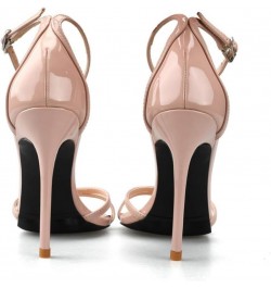 Fashion Sandals Women Thin High Heels Ankle Strap Summer Shoes Nude $26.45 Sandals