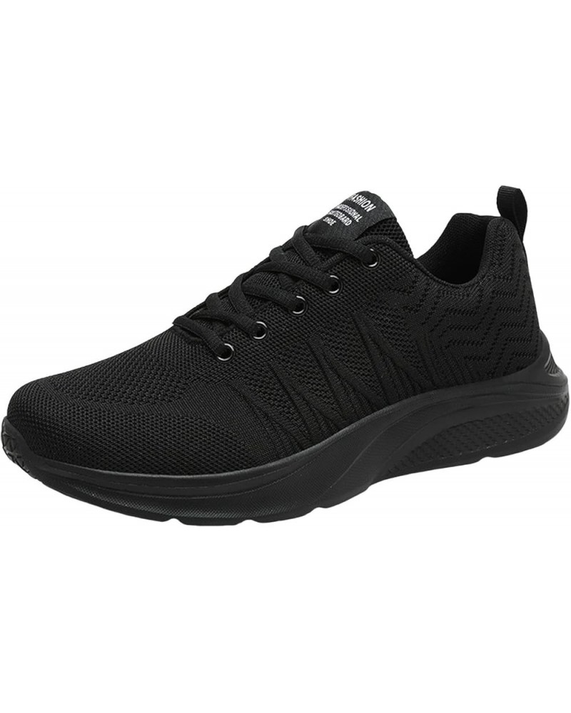 Men's Slip On Walking Shoes Fashion Lightweight Breathable Mesh Gym Tennis Comfortable Athletic Sneakers 2-black $16.96 Athle...