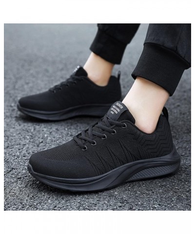 Men's Slip On Walking Shoes Fashion Lightweight Breathable Mesh Gym Tennis Comfortable Athletic Sneakers 2-black $16.96 Athle...