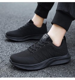 Men's Slip On Walking Shoes Fashion Lightweight Breathable Mesh Gym Tennis Comfortable Athletic Sneakers 2-black $16.96 Athle...