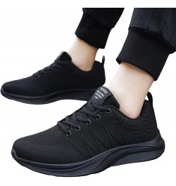 Men's Slip On Walking Shoes Fashion Lightweight Breathable Mesh Gym Tennis Comfortable Athletic Sneakers 2-black $16.96 Athle...