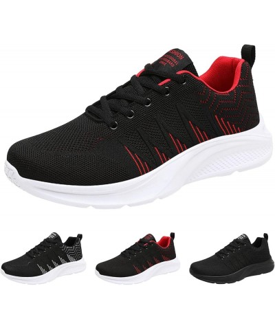 Men's Slip On Walking Shoes Fashion Lightweight Breathable Mesh Gym Tennis Comfortable Athletic Sneakers 2-black $16.96 Athle...