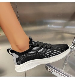 Walking Shoes for Women Wide Width Trainers Mesh Casual Zapatos Para Correr De Mujer Womens White Sneakers Z 15-black $11.86 ...