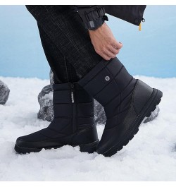 Boots for Women Fashion Flock Winter Fur Lined Insulated Warm Womens Boots Mid-Calf Fleece Furry Soft Cozy Boots Z4 Black $22...