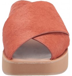 Women's Poira Slide Sandal Rust Calf Hair $29.03 Sandals