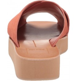 Women's Poira Slide Sandal Rust Calf Hair $29.03 Sandals